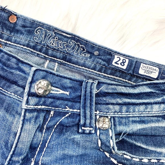 🚫SOLD! 👖I•MISS ME•I Light Wash Boot Cut 28x34 👖 - Picture 7 of 8